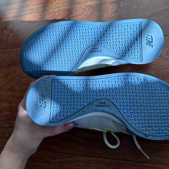 New Balance 550 WL550LB Retro Running Shoes Sneakers Grey/Neon/Blue Womens Sz 7 - Picture 10 of 10